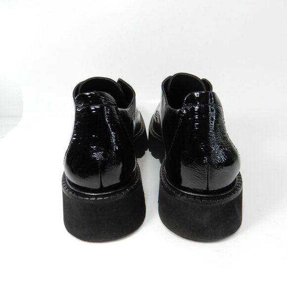 PEDRO GARCIA Silvia Platform Loafers Size 41 11 Black Patent Leather NEW - Picture 10 of 15